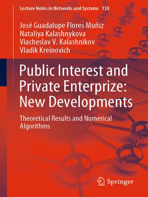 cover image of Public Interest and Private Enterprize